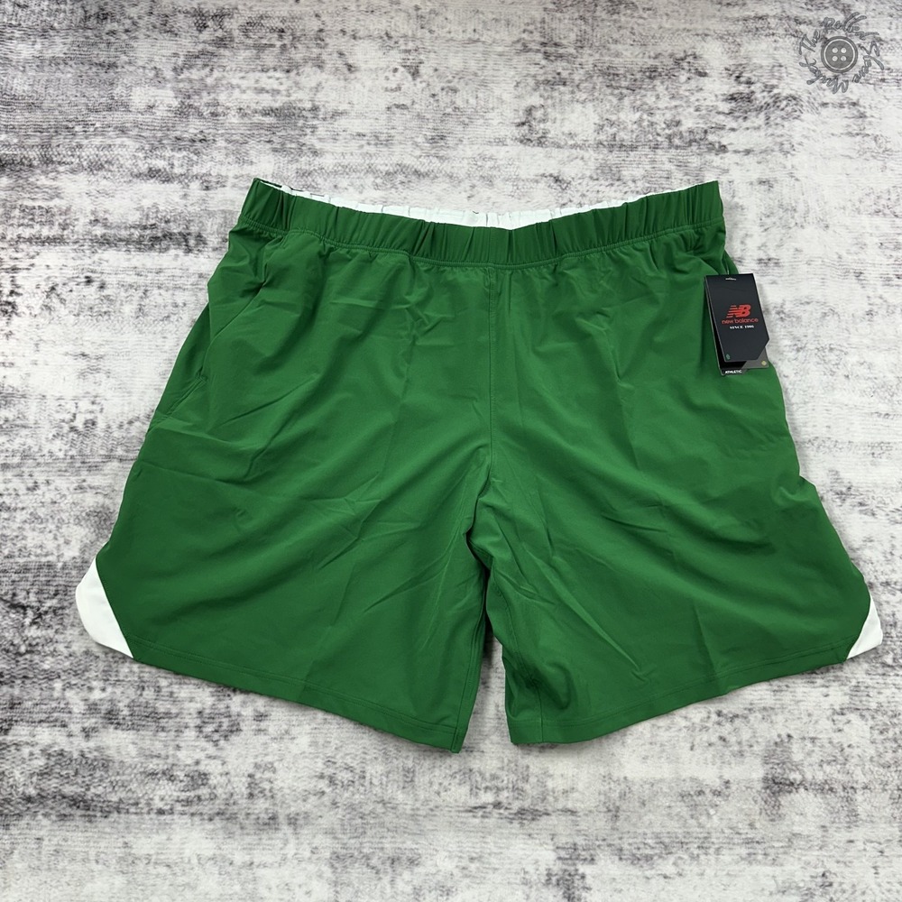 NWT - New Balance Tournament Short Green - Men's 2XL XXL - MS21403P‎